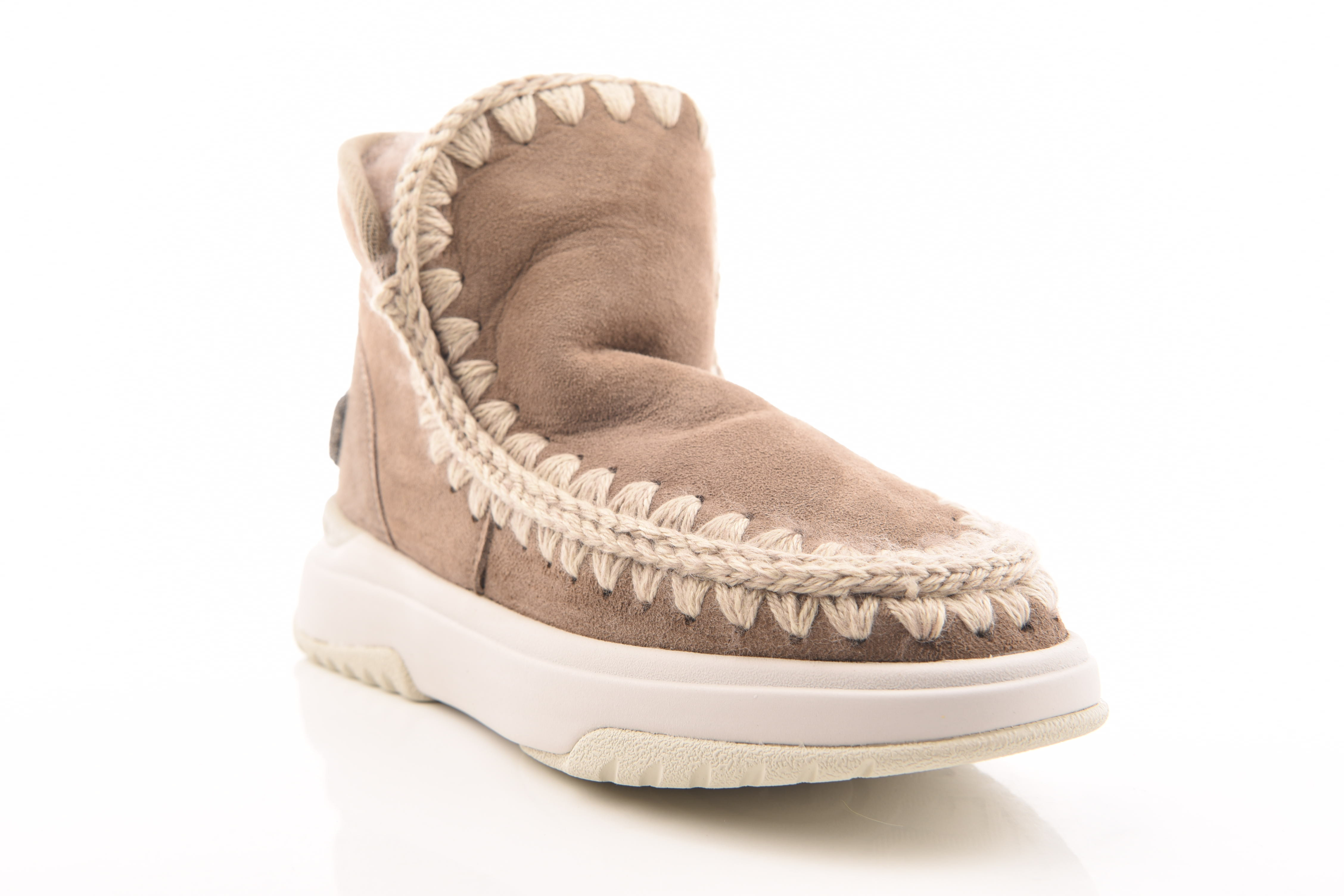 Taupe Enkellaars plat
