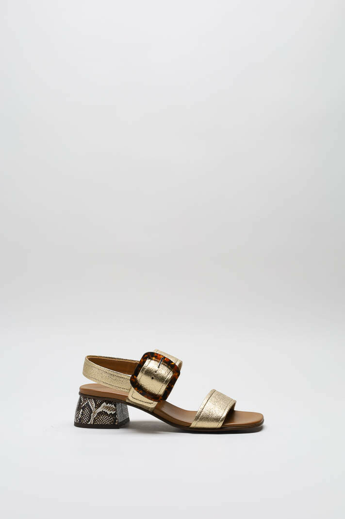Goud Sandaal hak