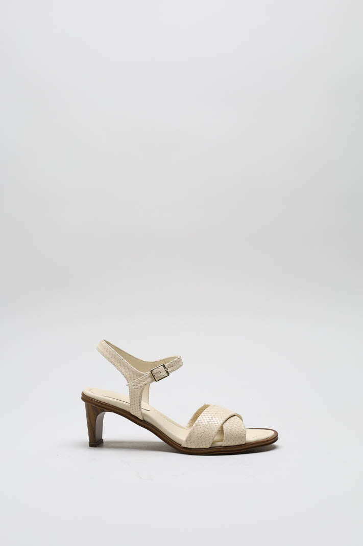Beige Sandaal hak