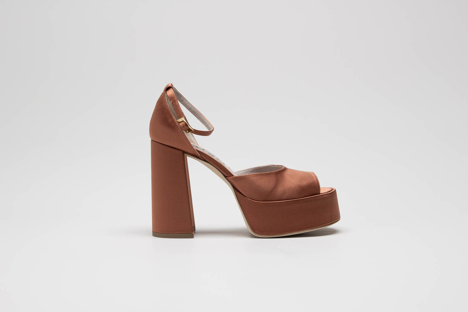Roestbruin Sandaal hak