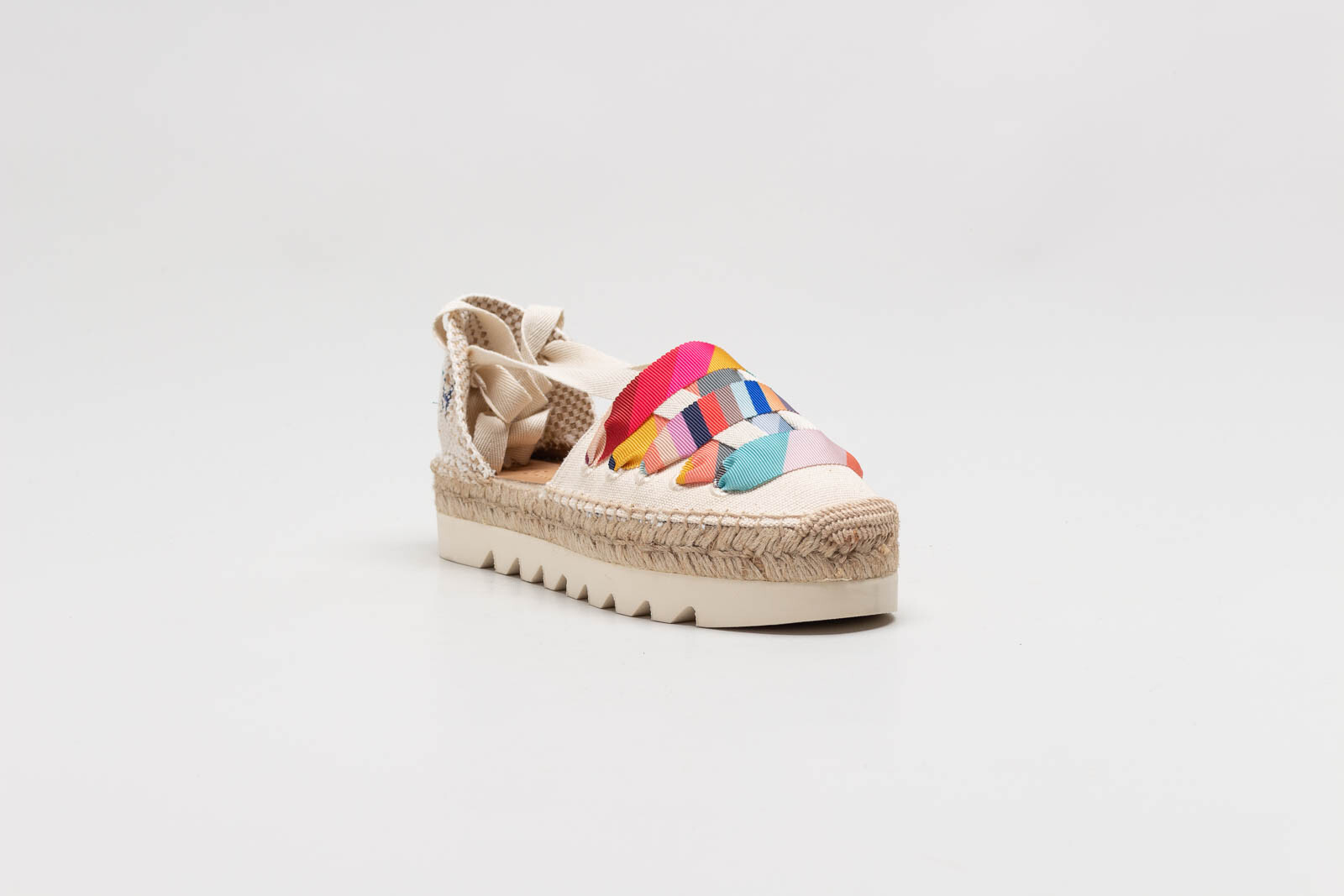 Lichtbeige Espadrille