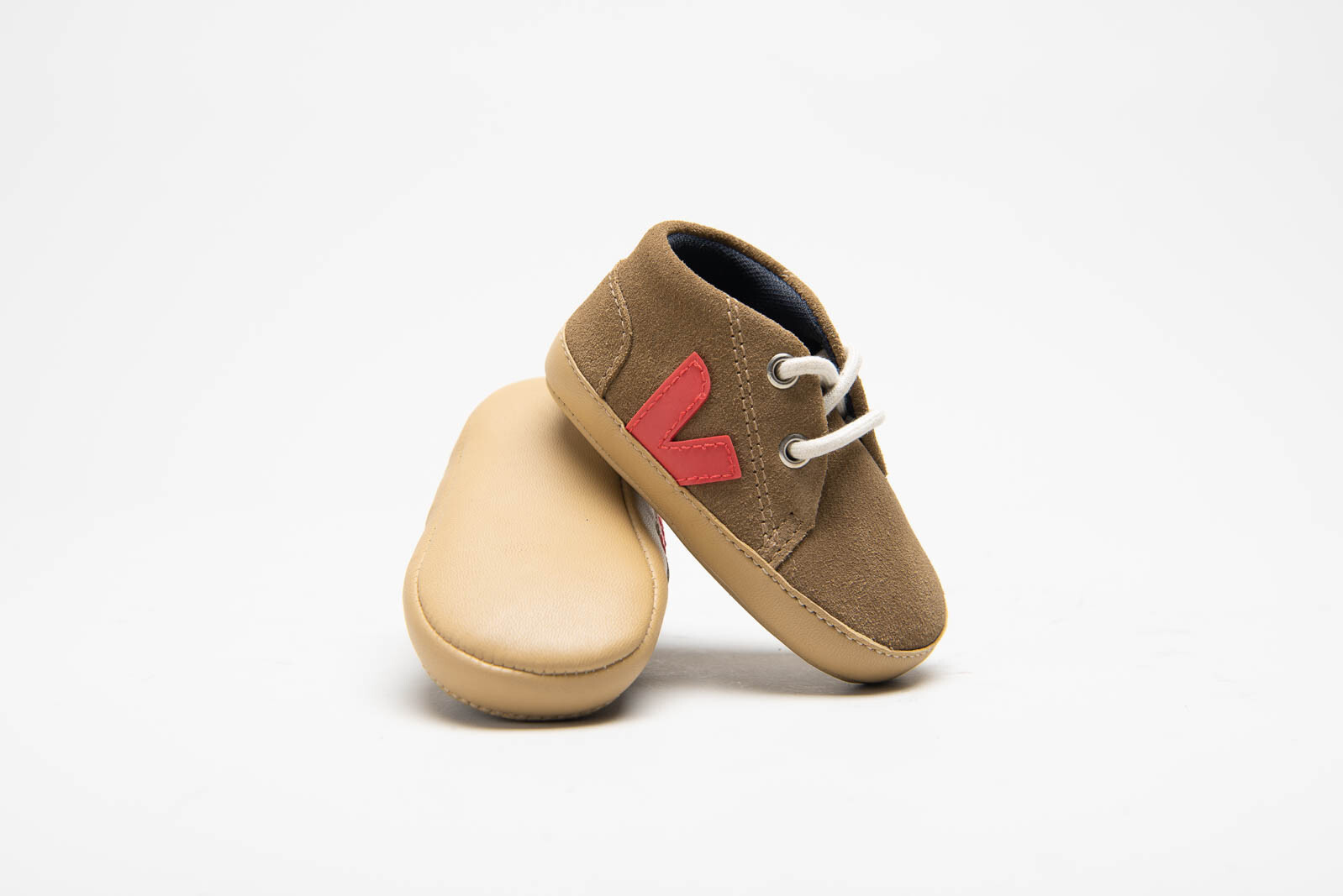 Bruin/kaki Parkschoen