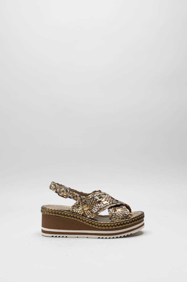 Brons Sandaal sleehak