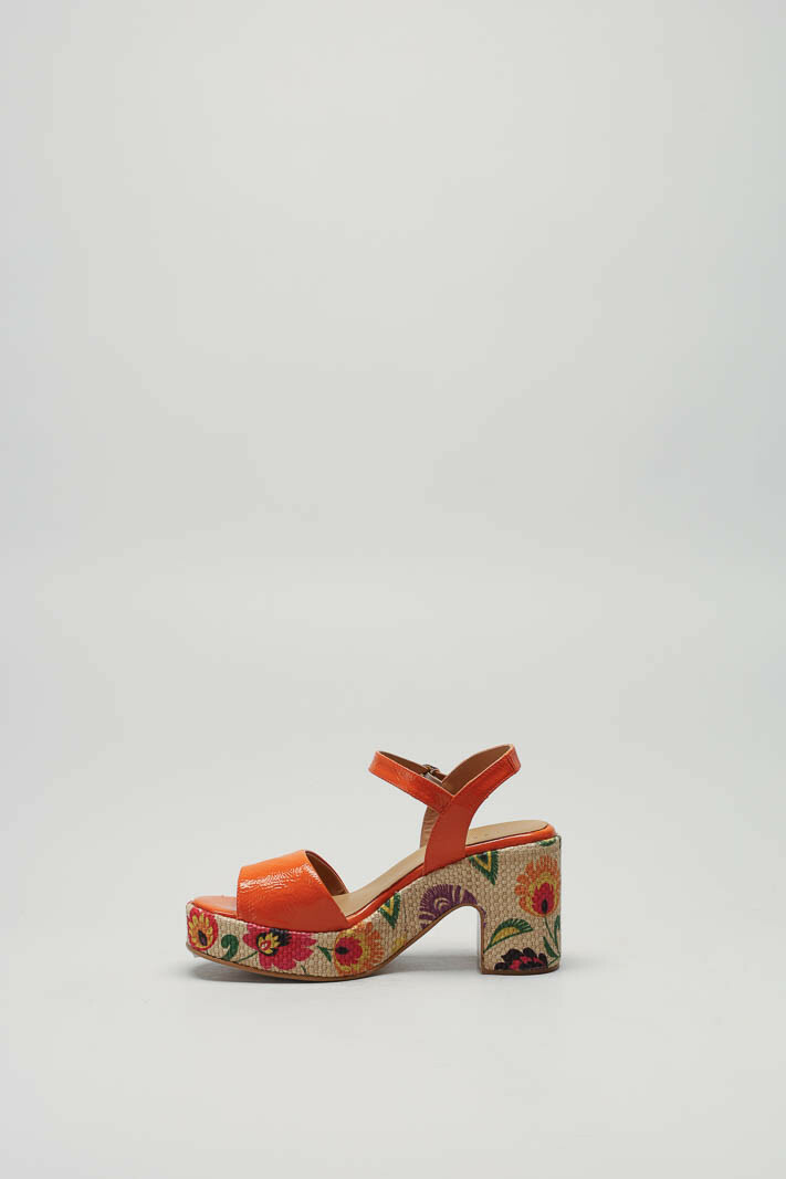 Oranje Sandaal hak image
