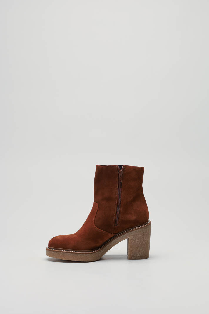 Roestbruin Enkellaars hak image