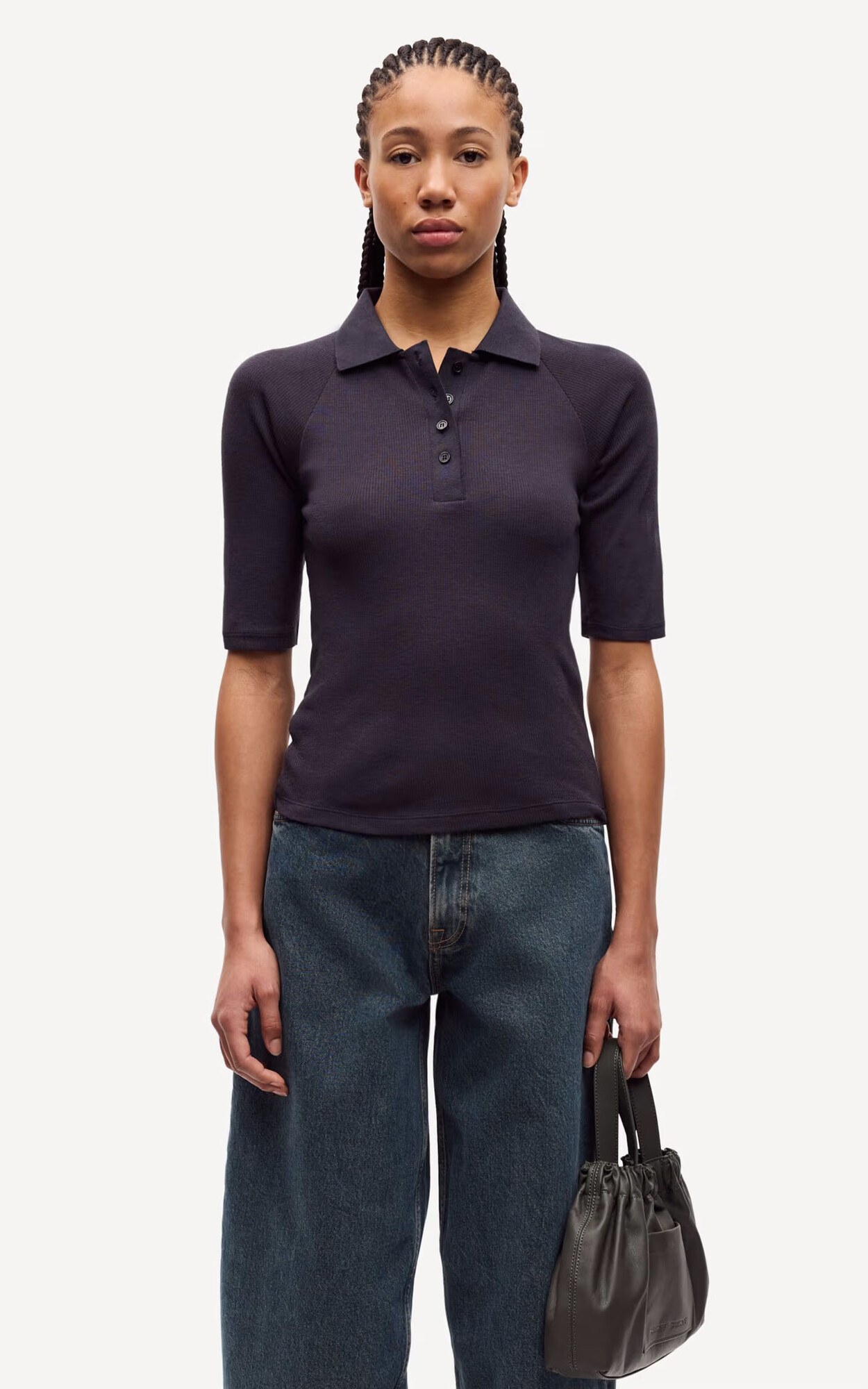 Donkergrijs T-shirt/top