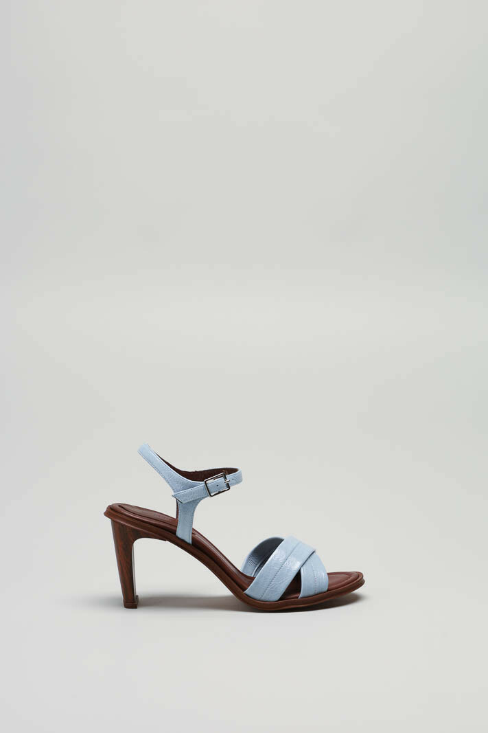 Lichtblauw Sandaal hak