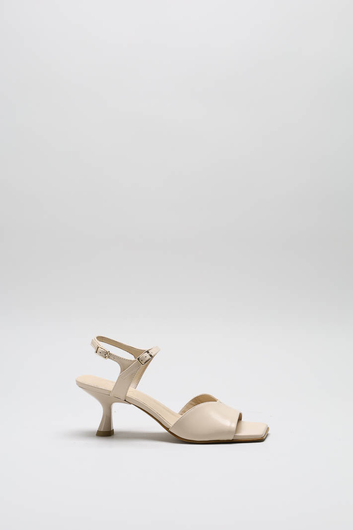 Nude Sandaal hak