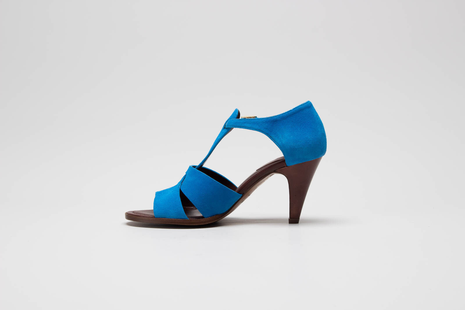 Blauw Sandaal hak image