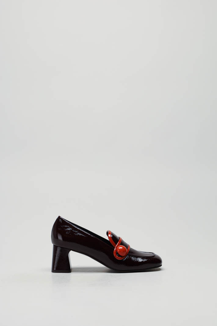 Roodbruin Mocassin hak