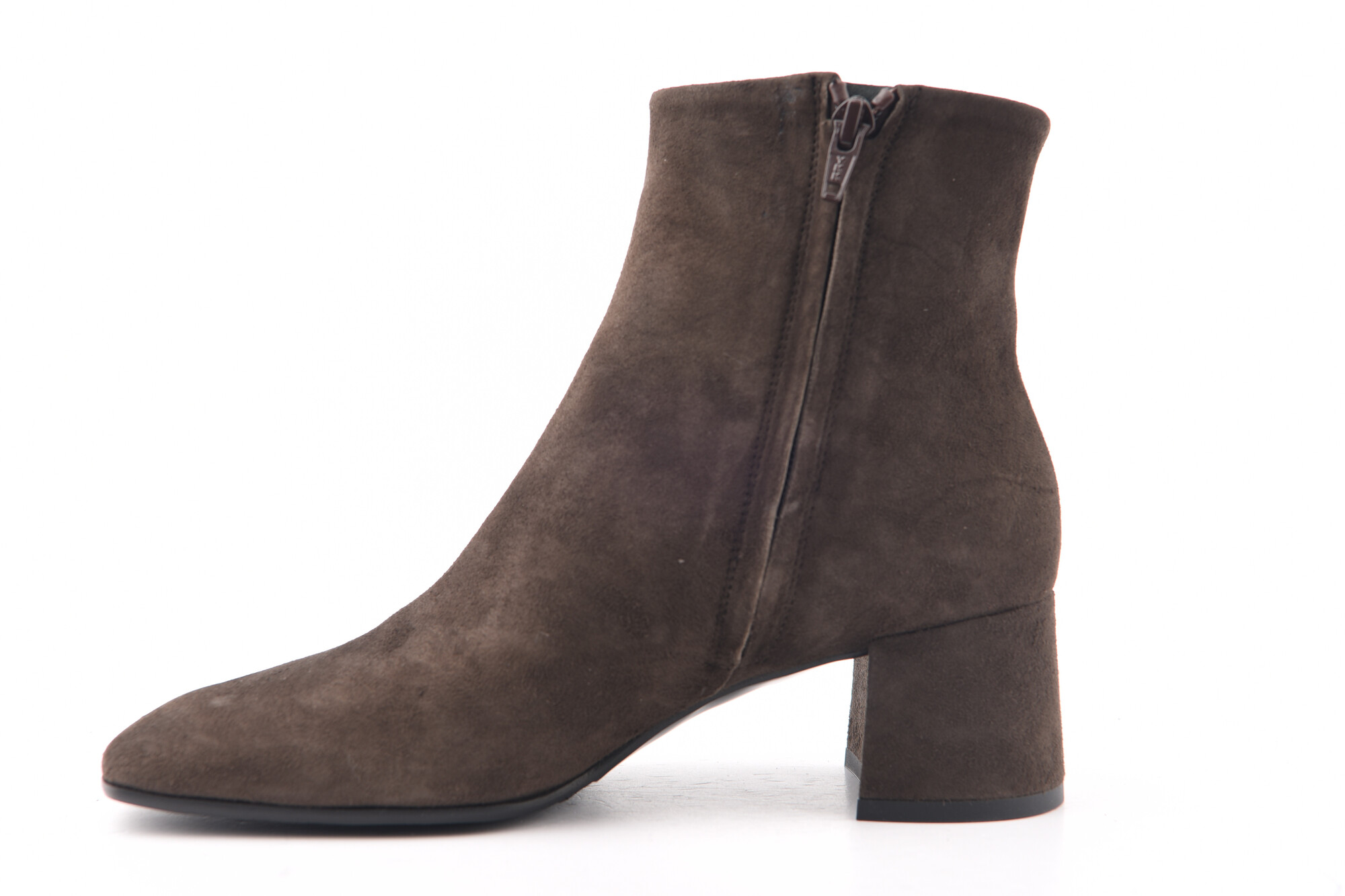 Donkerbruin Enkellaars hak