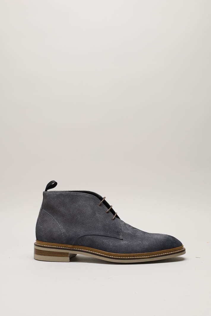 Grijs Veterschoen hoog