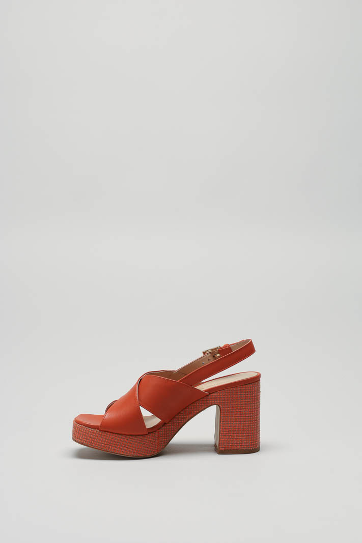Oranje Sandaal hak image