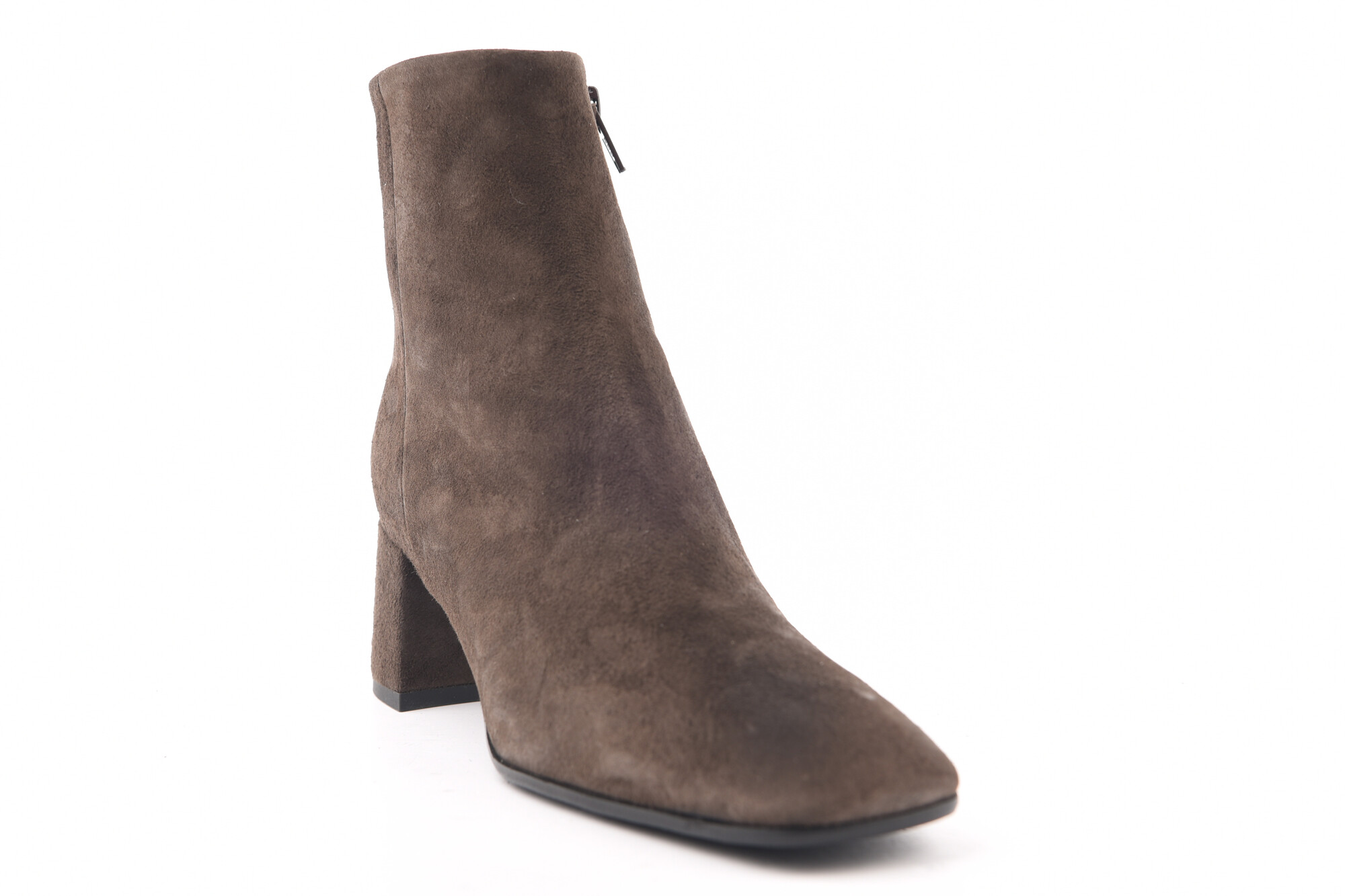 Donkerbruin Enkellaars hak