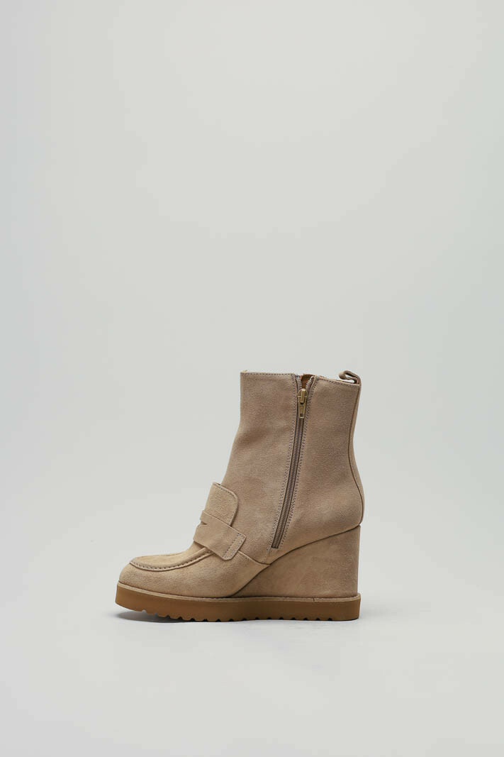 Beige Enkellaars hak image