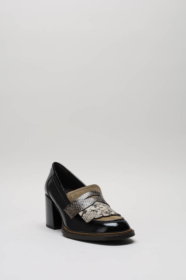 Zwart Mocassin hak