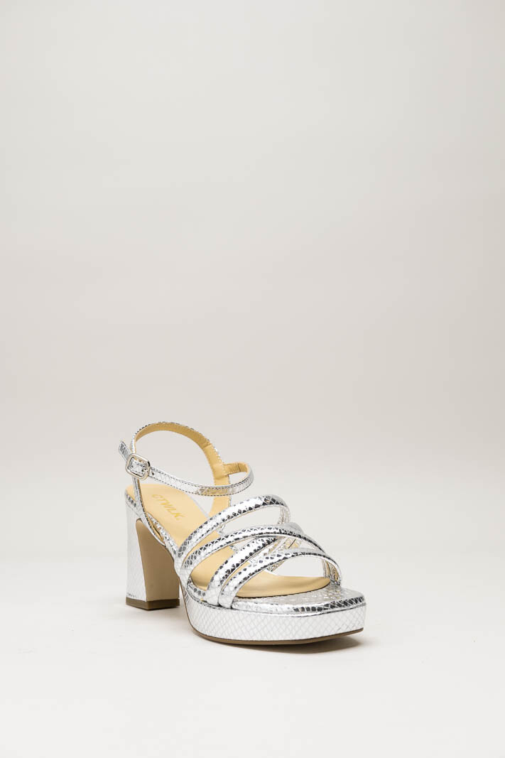 Zilver Sandaal hak