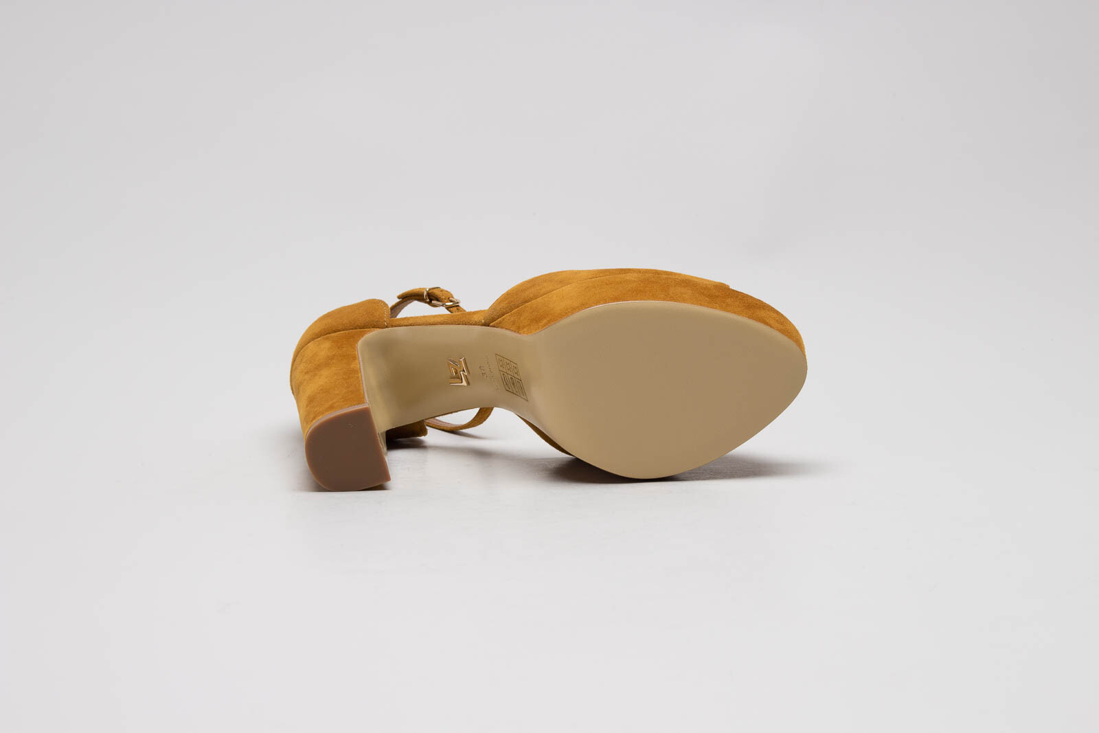 Cognac Sandaal hak image