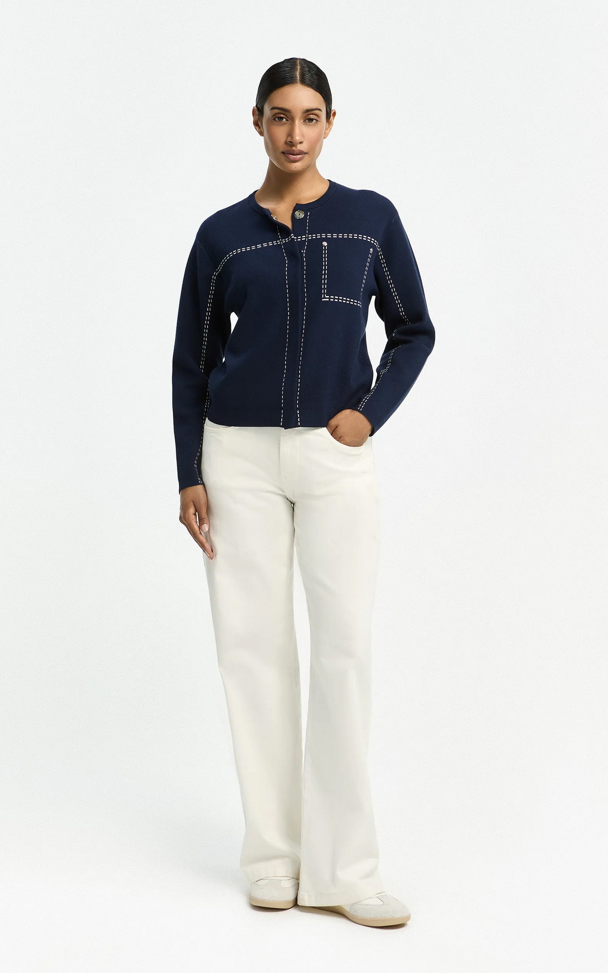 Wit Jeansbroek