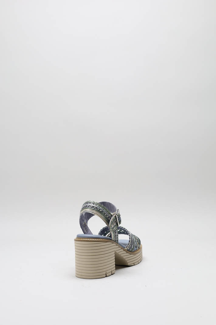 Blauw Sandaal hak image