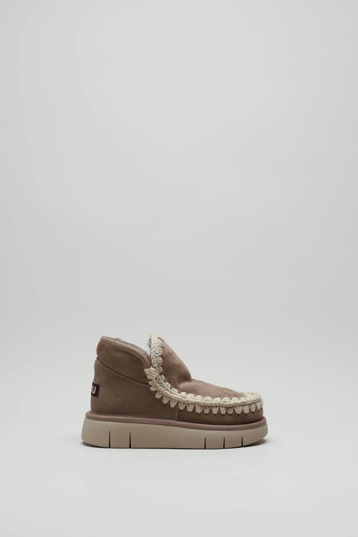Taupe Enkellaars plat