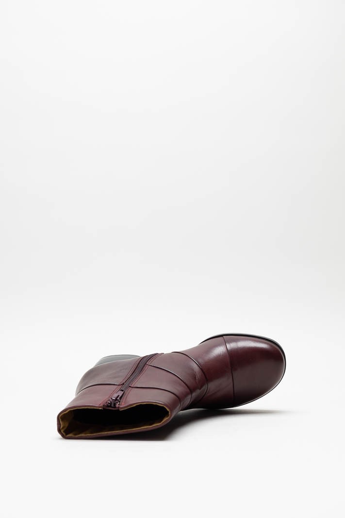 Aubergine Enkellaars hak image