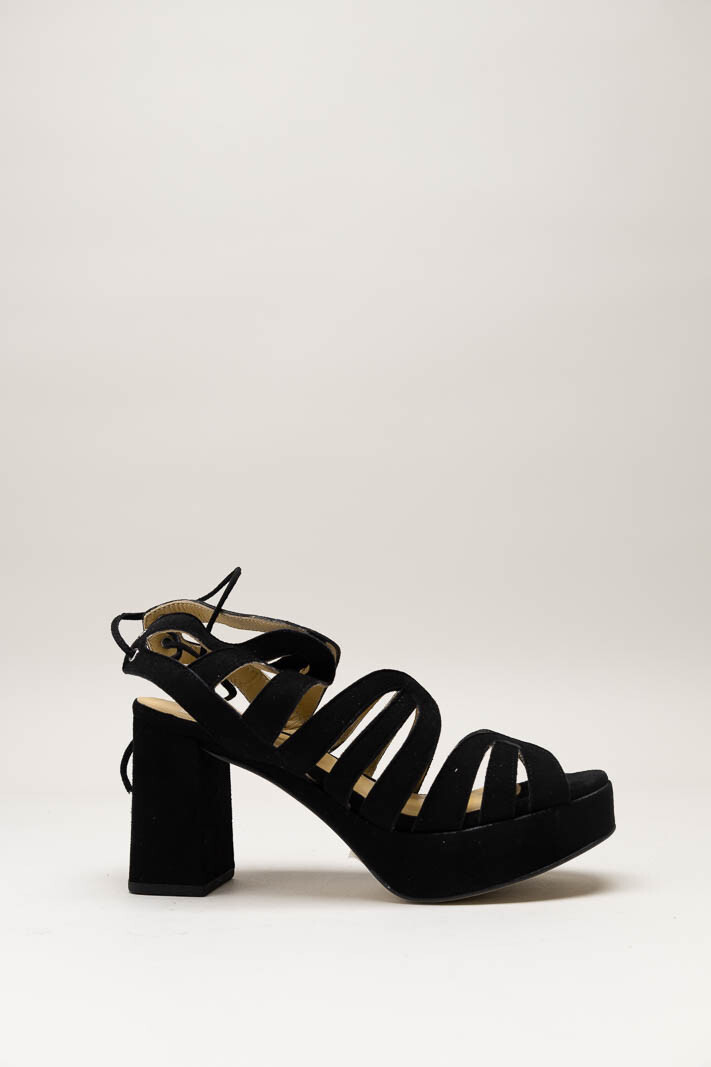Zwart Sandaal hak