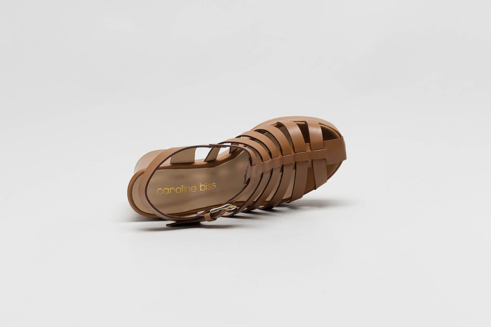 Cognac Sandaal hak image