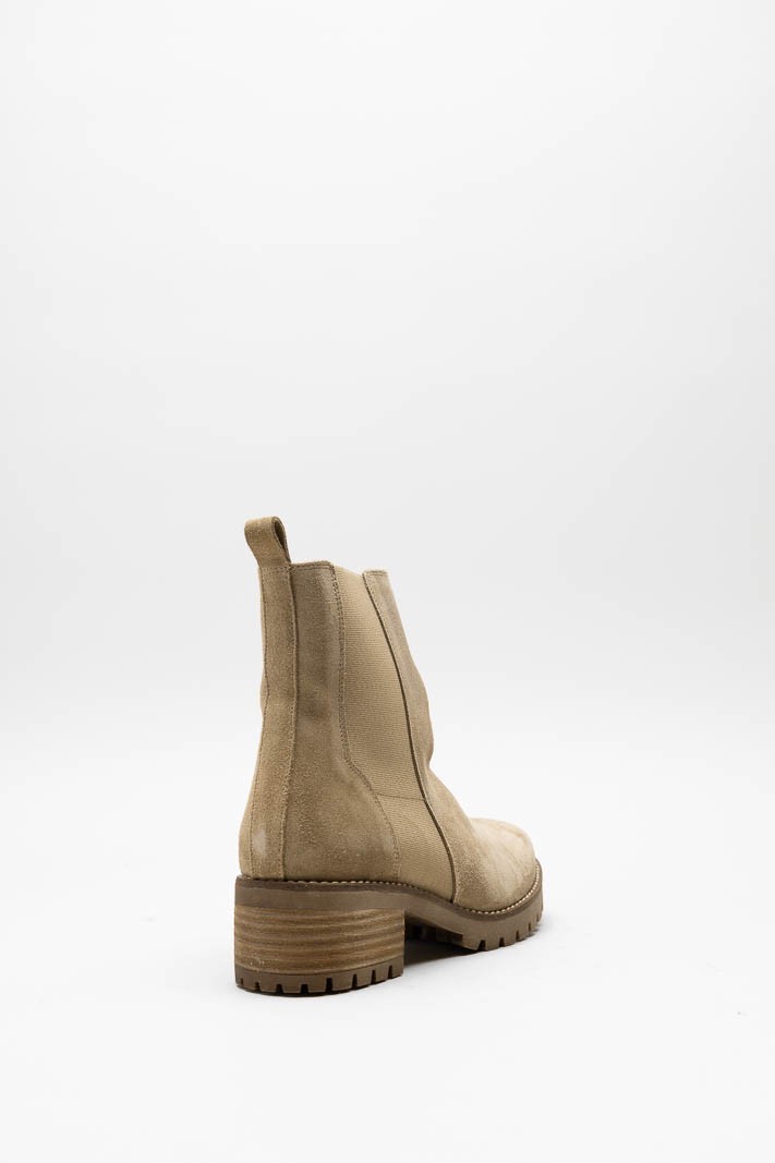 Beige Enkellaars plat image