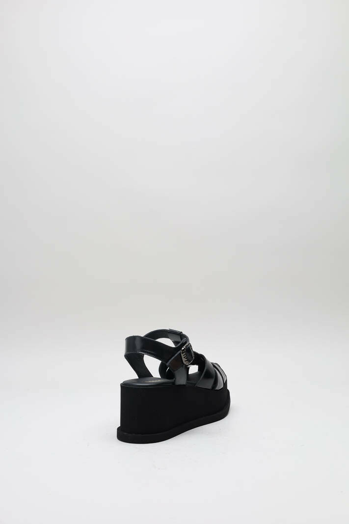 Zwart Sandaal sleehak image