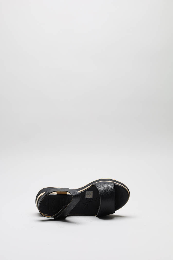 Zwart Sandaal plat image