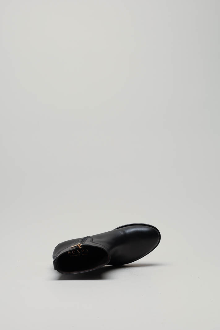 Zwart Enkellaars plat image