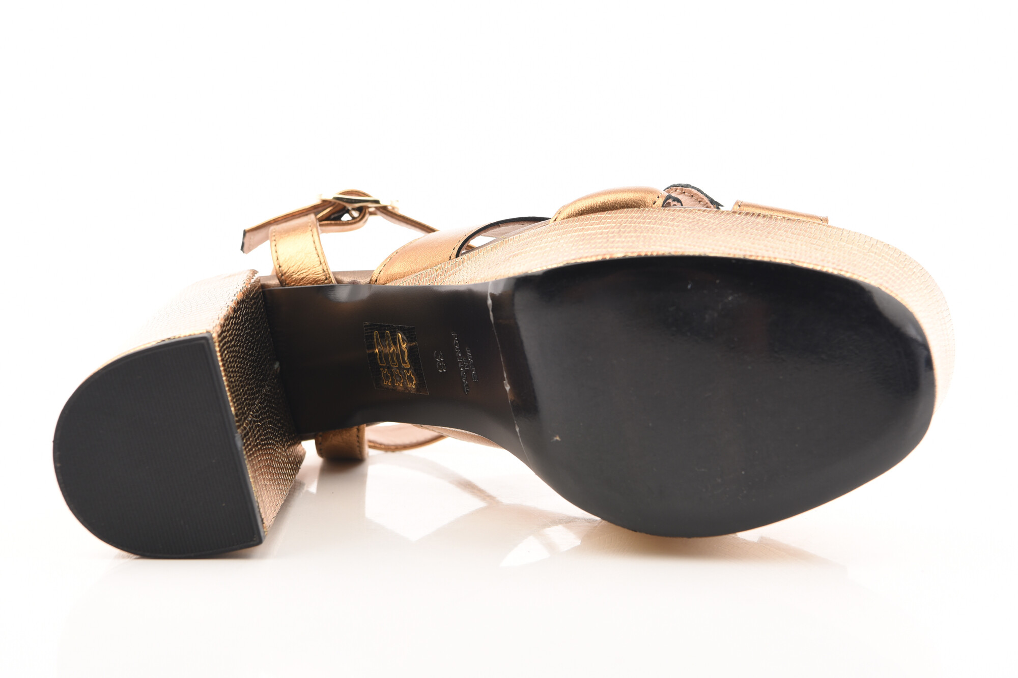 Brons Sandaal hak image