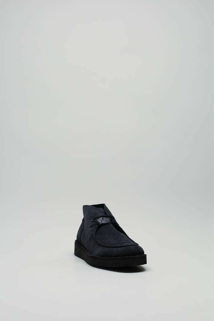 Zwart Veterschoen hoog