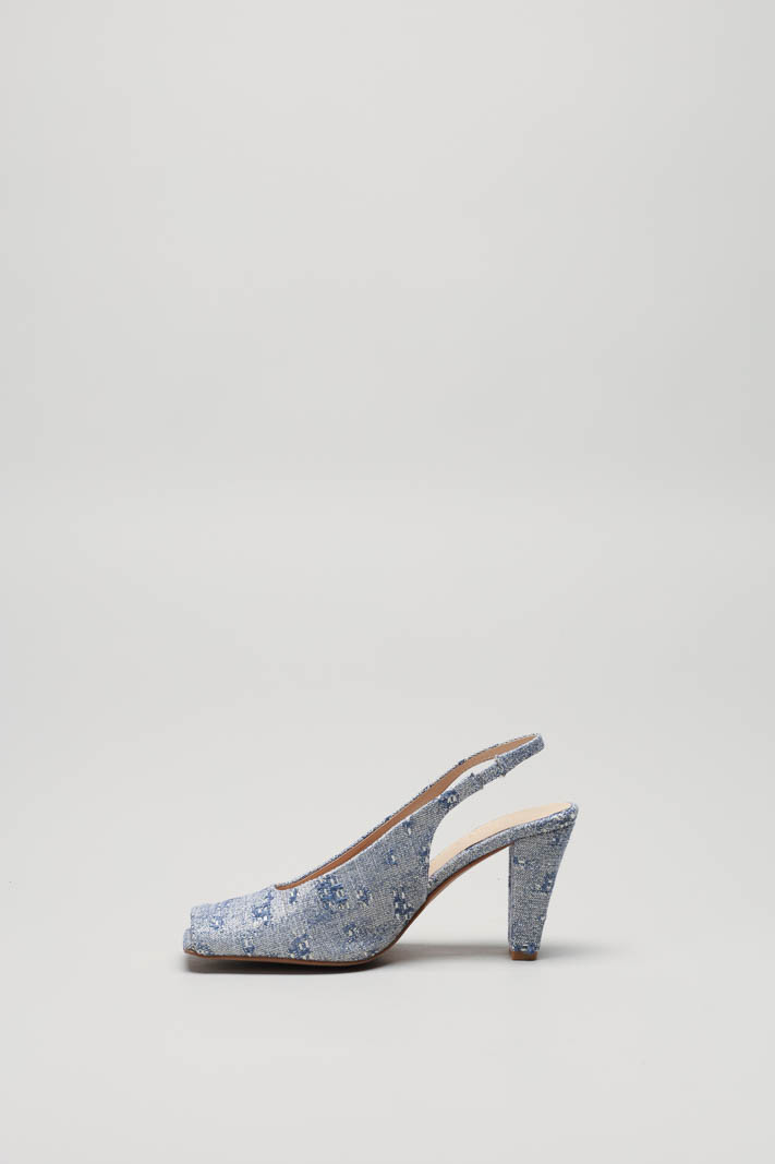 Lichtblauw Sandaal hak image