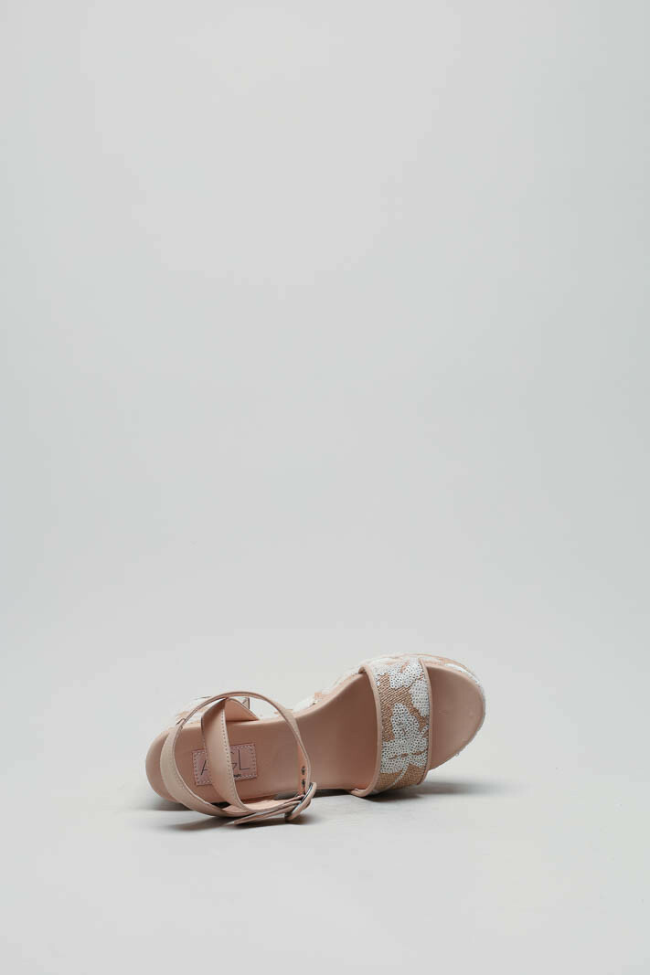 Beige Sandaal hak image